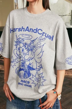 Angel Graffiti Print Tee