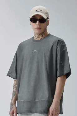 Deconstructed Washed Dark Tee