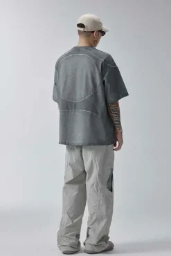 Deconstructed Washed Dark Tee
