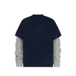 Lightning Print Two-Layer Long Sleeve