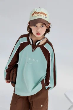 Patchwork Long Sleeve Hoodie